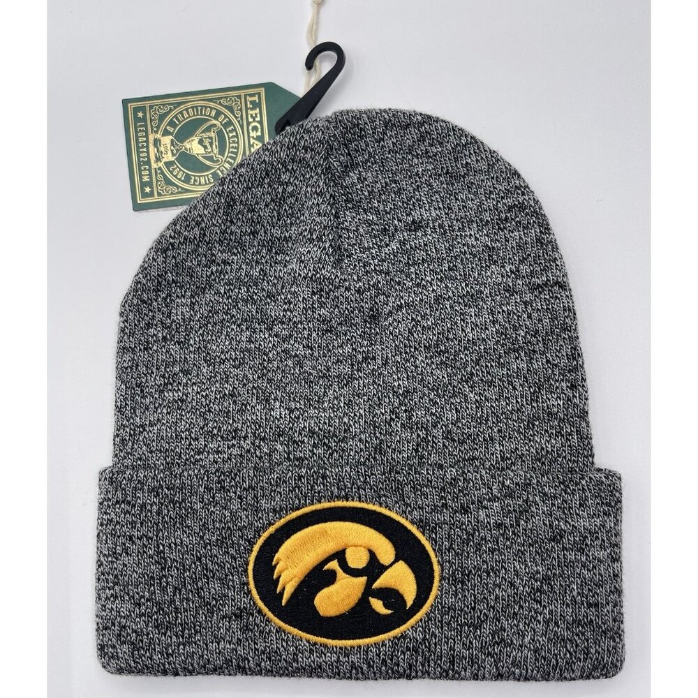 Legacy University Of Iowa Beanie Hat Cap Iowa Hawkeyes Black